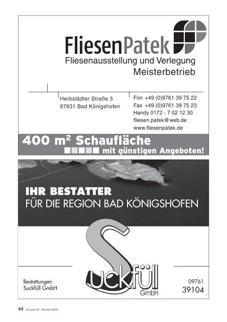 Gemeindeblatt Oktober 2010 - Markt Trappstadt