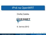 IPv6 na OpenWRT - Cz.NIC