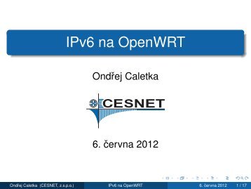 IPv6 na OpenWRT - Cz.NIC