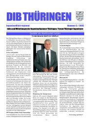 Landesbeilage Thüringen zum DIB 5/2005 - Ingenieurkammer ...