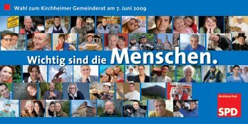 Wichtig sind die Menschen. - SPD Kirchheim/Teck