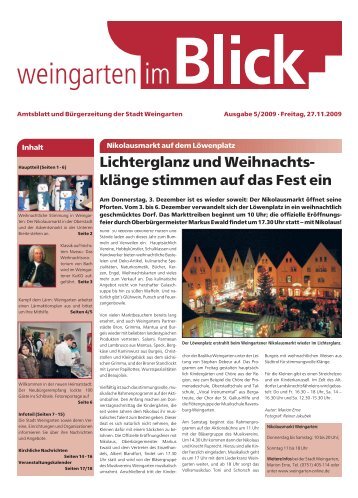 Ausgabe 5/2009 - Weingarten im Blick