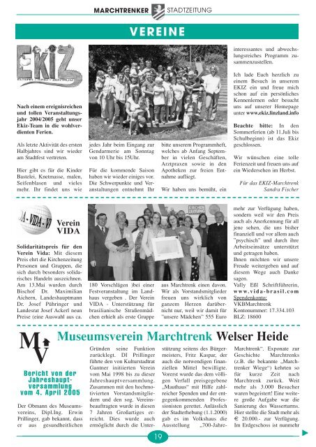 Stadtzeitung Juni 2005 - Marchtrenk