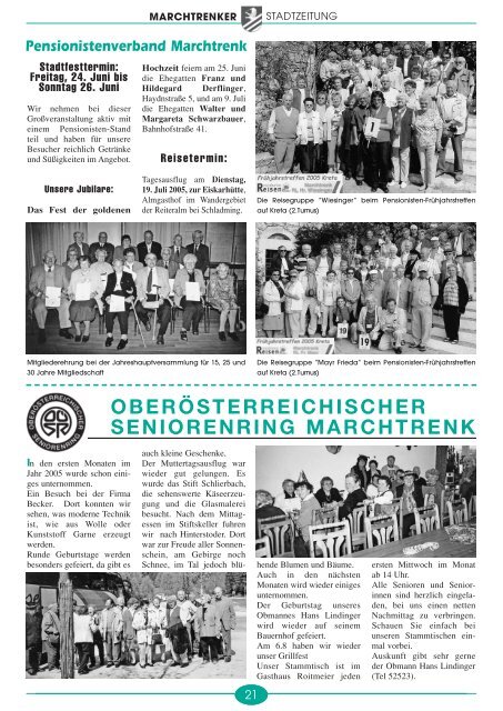 Stadtzeitung Juni 2005 - Marchtrenk