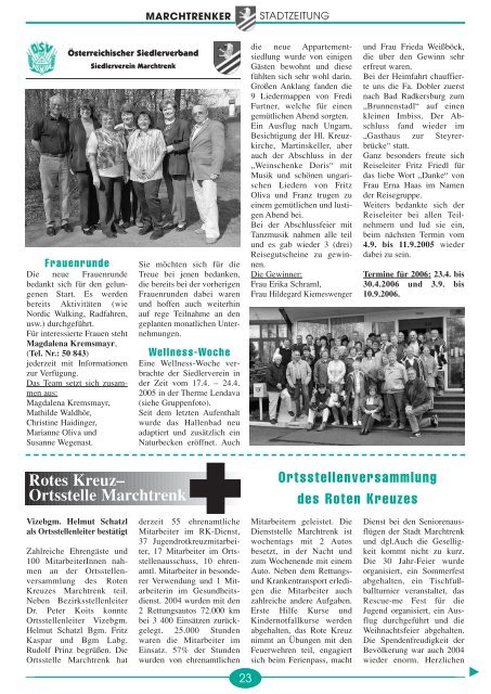 Stadtzeitung Juni 2005 - Marchtrenk