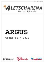 Argus Woche 51/2012 - Bettmeralp
