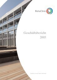 Jahresbericht 2005 - RehaClinic