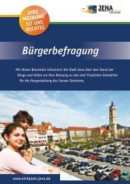Informationsbroschüre zur Bürgerbefragung - Eichplatz Jena