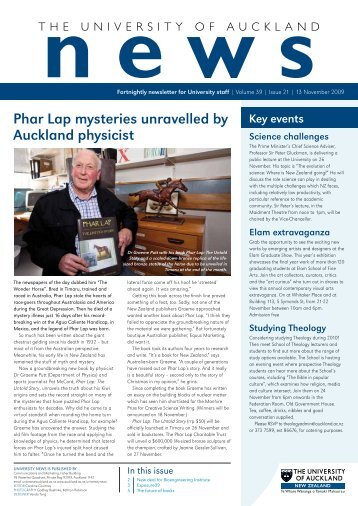 Phar Lap mysteries unravelled by Auckland physicist