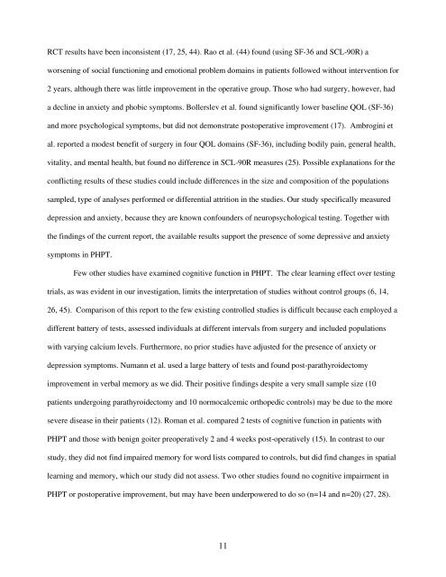 Title: Neuropsychological Features in Primary Hyperparathyroidism ...