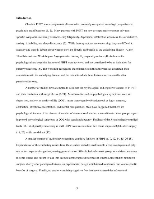 Title: Neuropsychological Features in Primary Hyperparathyroidism ...