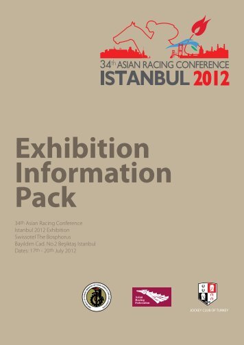 Exhibition Information Pack - Asian Racing Conference Istanbul 2012