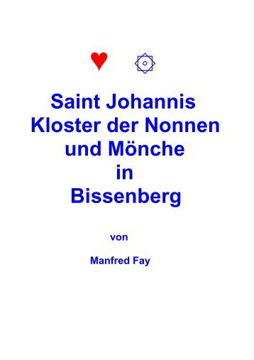 Saint Johannis zu Bissenberg. Der Volksmund kennt es ... - City-map