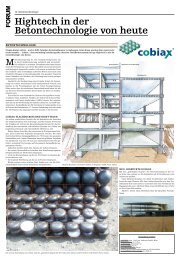 Hightech in der Betontechnologie von heute - Cobiax Technologies AG