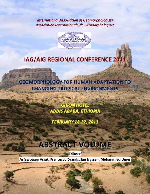 ABSTRACT VOLUME - International Association of Geomorphologists