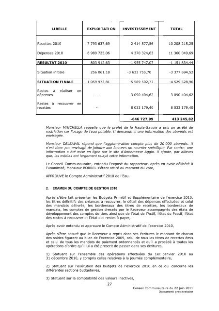 proces-verbal - Annemasse agglo