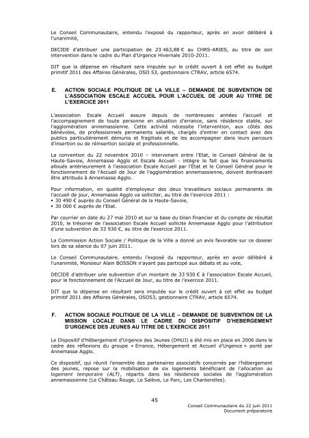 proces-verbal - Annemasse agglo