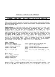 compte-rendu du conseil municipal du 29 juin 20111 - Garges-lès ...