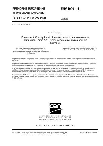ENV 1999-1-1