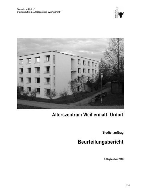 Beurteilungsbericht - Gemeinde Urdorf