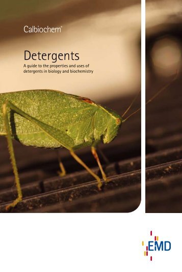 Detergents - The Wolfson Centre for Applied Structural Biology