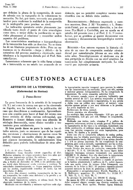 Medicina Clínica 1950 (pdf) - Museo Archivo Histórico | SEN ...