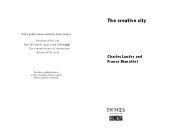 The creative city Charles Landry and Franco Bianchini - Demos