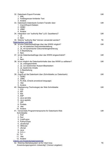 Abschlussbericht - Abteilung Mykologie - Universität Bayreuth