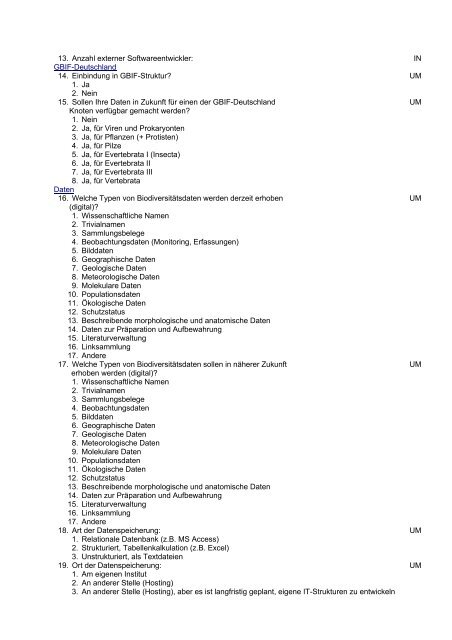 Abschlussbericht - Abteilung Mykologie - Universität Bayreuth