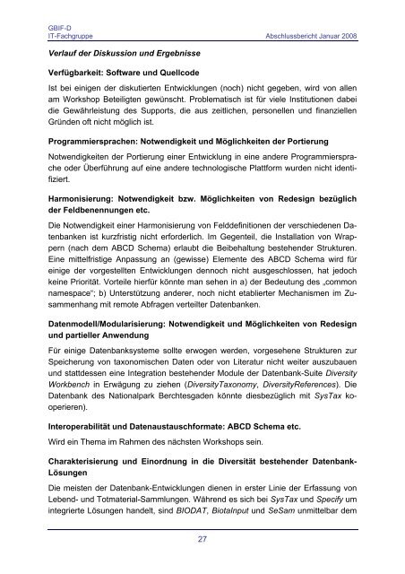 Abschlussbericht - Abteilung Mykologie - Universität Bayreuth