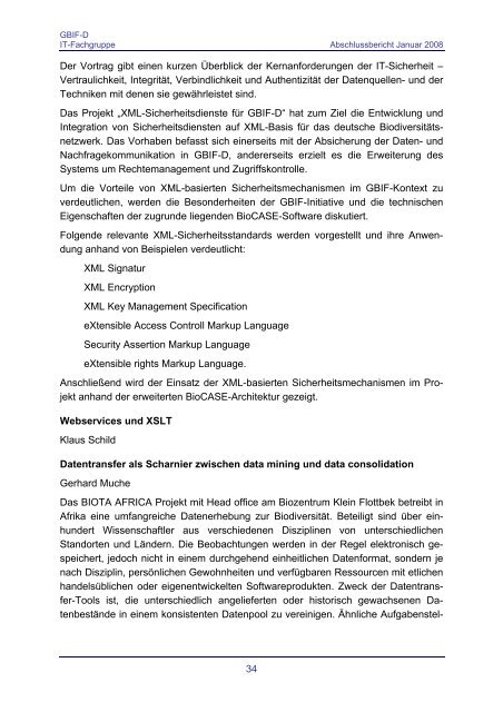 Abschlussbericht - Abteilung Mykologie - Universität Bayreuth