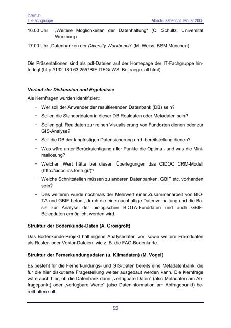 Abschlussbericht - Abteilung Mykologie - Universität Bayreuth