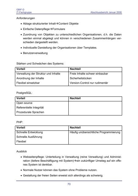 Abschlussbericht - Abteilung Mykologie - Universität Bayreuth