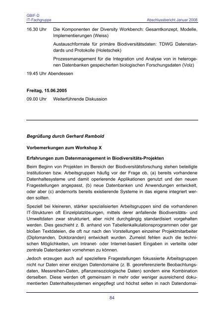 Abschlussbericht - Abteilung Mykologie - Universität Bayreuth