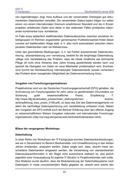Abschlussbericht - Abteilung Mykologie - Universität Bayreuth