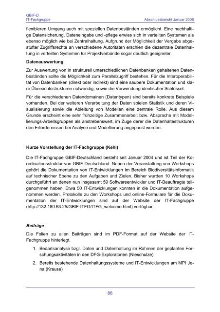 Abschlussbericht - Abteilung Mykologie - Universität Bayreuth