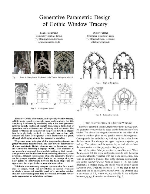 Generative Parametric Design of Gothic Window Tracery (short