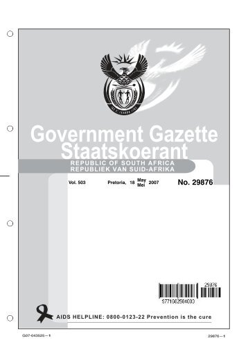Government Gazette Staatskoerant - ("CIPC")is