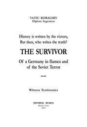 the survivor - Vatiu Koralsky - El Sobreviviente de Alemania en Llamas