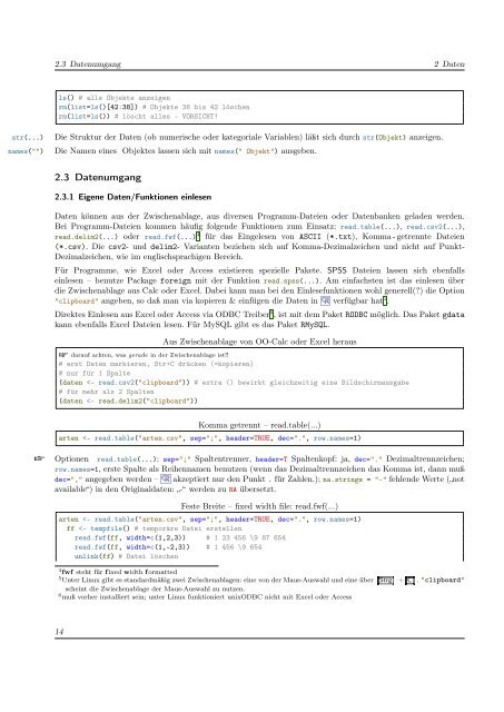 Grafiken und Statistik in R