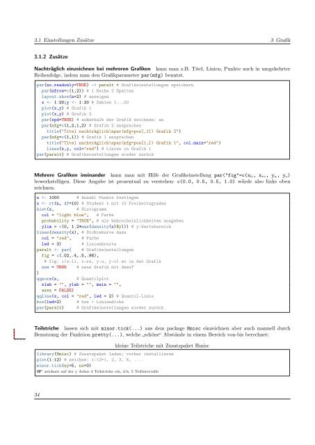 Grafiken und Statistik in R