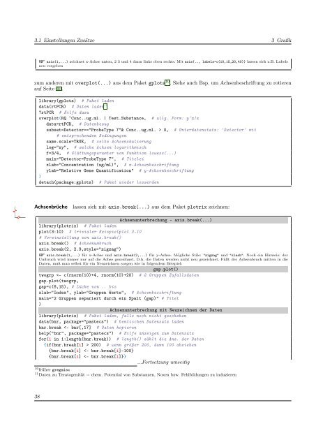 Grafiken und Statistik in R