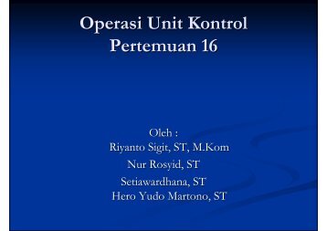 Implementasi Unit Kontrol