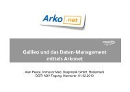 Galileo und das Daten-Management mittels Arkonet - DGTI