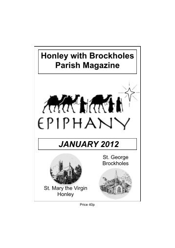 JANUARY 2012 Honley with Brockholes Parish Magazine - NET