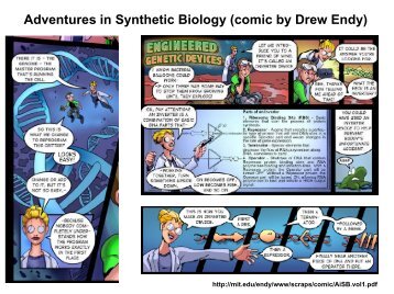 Adventures in Synthetic Biology (comic by Drew Endy)