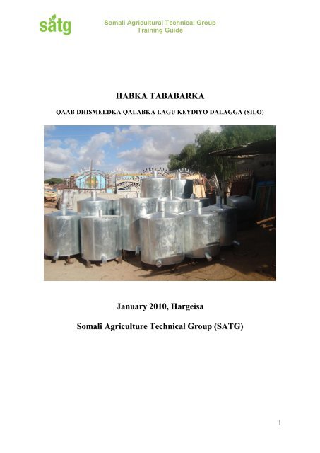 HABKA TABABARKA January 2010, Hargeisa Somali ... - SATG