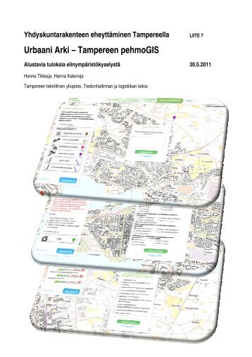 Urbaani Arki – Tampereen pehmoGIS