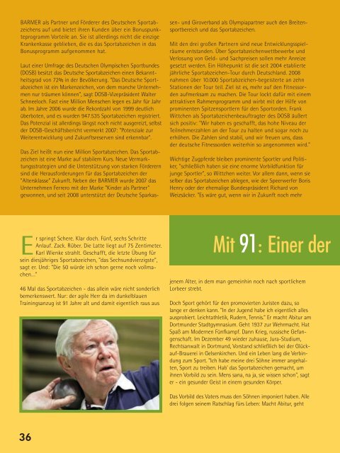 Ausgabe 6/2008 - Deutsche Olympische Gesellschaft