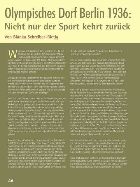 Ausgabe 6/2008 - Deutsche Olympische Gesellschaft